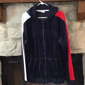 FILA Men’s XXL Velour Jacket EUC